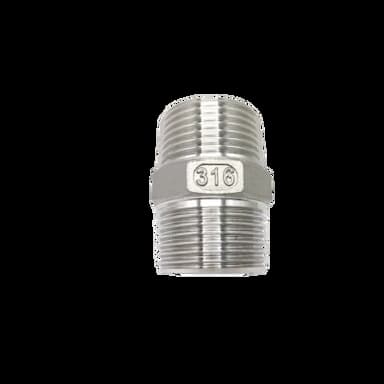 EADEK/灵腾 316不锈钢六角外牙 LT-04A-BSPT螺纹 DN8 1/4" 1个