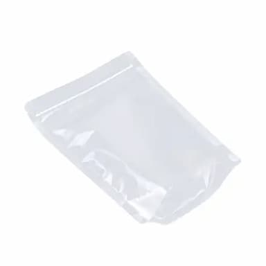 ANSAIRUI/安赛瑞 磨砂透明自立自封袋 2A00587 10×15+3cm 单面厚度0.1mm 短边开口 1包
