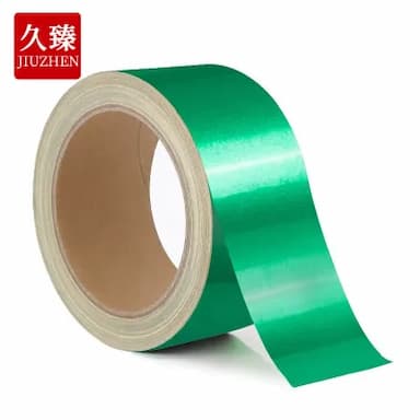JIUZHEN/久臻 安全标识贴警示反光胶带 ZJD04 绿色 10cm×45.7m 1卷
