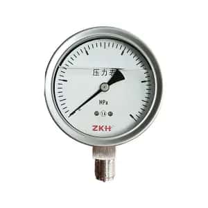 ZKH/震坤行 不锈钢耐震压力表 YN-60B 1只