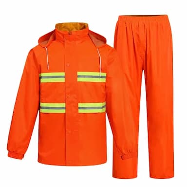 LABORS/劳博士 TZ-017系列分体双条环卫雨衣套装 橘色 1套