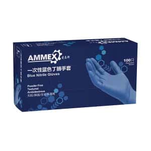 AMMEX/爱马斯 一次性标准型蓝色手套 APFNC42100 1盒