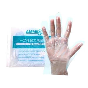AMMEX/爱马斯 一次性PE手套 PGLOVE100C-3 1袋