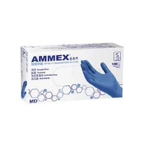 AMMEX/爱马斯 一次性标准型蓝色丁腈检查手套 APFNCMD42100 1盒