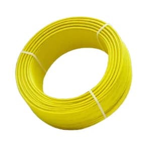 RONDA CABLE/朗达电缆 ZC-BVR-450/750V-1×1 黄色 100m 1卷 铜芯聚氯乙烯绝缘C级阻燃软电缆