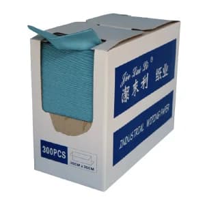 JIELAILI/洁来利 擦拭纸 3035-20   蓝色 35×30cm 300片×6盒 1箱