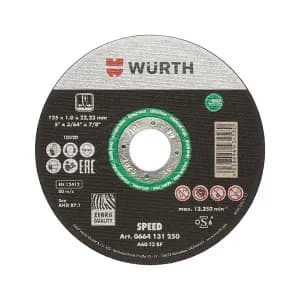 WURTH/伍尔特 高效切割片 0664131000 绿标-不锈钢-TH1.0-BO10.0-D100mm 1个
