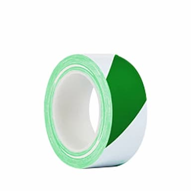 SUSHI/苏识 PVC警示胶带 G1333 0.14mm×20mm×33m 绿白色 1卷