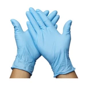 ANSELL/安思尔 MICROFLEX®一次性丁腈蓝色手套 10-154 M 无粉指麻 50只 1盒