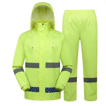 FANJIA/繁佳 执行反光雨衣套装 HCF-反光绿 2XL 含上衣×1+裤子×1 1套