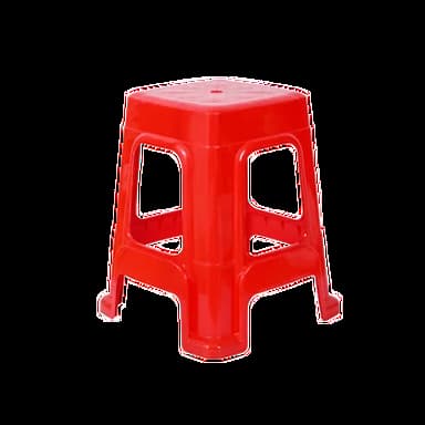 FANJIA/繁佳 加厚家用塑料凳子 GYJ-红色 380×290×470mm 1张