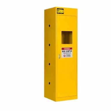LUOGANG/洛港 防爆气瓶柜带漏气报警 单瓶(无报警)黄色 尺寸500×450×1900mm 1台