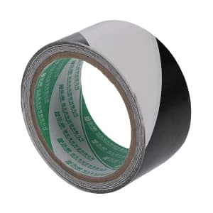 YONGLE/永乐 PVC标识警示胶带 JSH140-3 黑白 50mm×18m 1卷