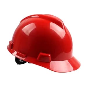 MSA/梅思安 V-Gard ABS标准型安全帽 10166956 红色 超爱戴帽衬 PVC吸汗带  1顶
