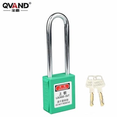 QVAND/全盾 工业安全挂锁 M-G76MK 绿色 主管 锁钩净高76mm 锁体宽38mm 1把