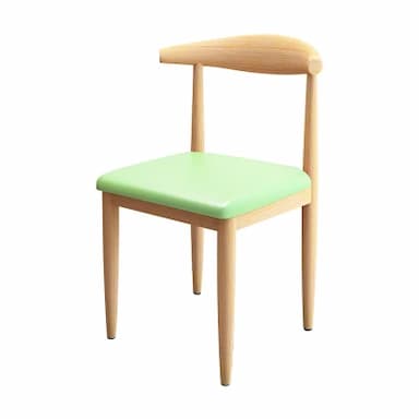 KAIBAIXIANG/凯柏象 北欧简约牛角椅 KBX-JJGL-0023 尺寸380×350×730mm 原木色+浅绿色 1把