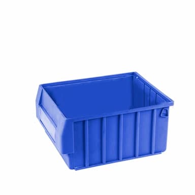 CNMF/谋福 分隔式塑料零件盒 大号无隔板 外尺寸300×235×140mm 内尺寸255×210×135mm 蓝色 1个