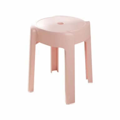 KAIBAIXIANG/凯柏象 创意多彩简易塑料凳 KBX-JJGL-0041 尺寸300×300×280mm 粉色 1把