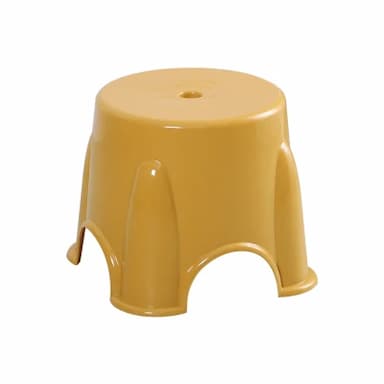 KAIBAIXIANG/凯柏象 时尚简易塑料凳 KBX-JJGL-0042 尺寸215×215×150mm 黄色 1把