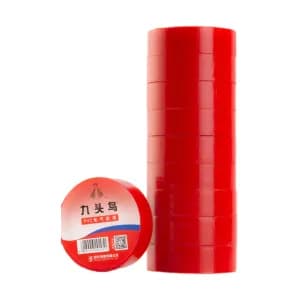 JIUTOUNIAO/九头鸟 PVC电气绝缘胶带 10ydx18mmx0.17mm 红色 1筒