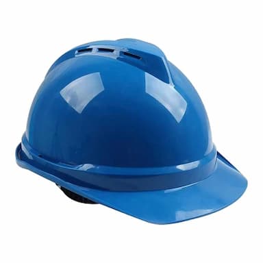 MSA/梅思安 V-Gard500 豪华型ABS安全帽 10167250 蓝色 超爱戴帽衬 PVC吸汗带  C型下颏带 1顶