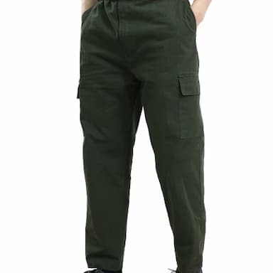 CNMF/谋福 电焊工帆布裤子 170码 绿色 1条