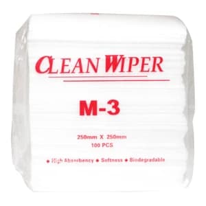 CLEANROOM/净雅 擦拭纸 M-3 无纺布(硬) 36±3g 250*250mm 100张/包 1包