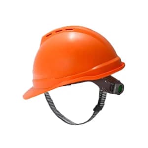 MSA/梅思安 V-Gard500 ABS豪华型有孔安全帽 10146673 橙色 带透气孔 一指键帽衬 针织布吸汗带 D型下颏带 1顶