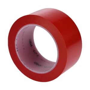 3M PVC标识警示胶带 471 红色 90mm×33m 1卷
