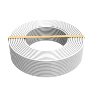 RONDA CABLE/朗达电缆 BVVB-300/500V-3×2.5 护套白色 100m 1卷 铜芯聚氯乙烯绝缘及护套扁电缆